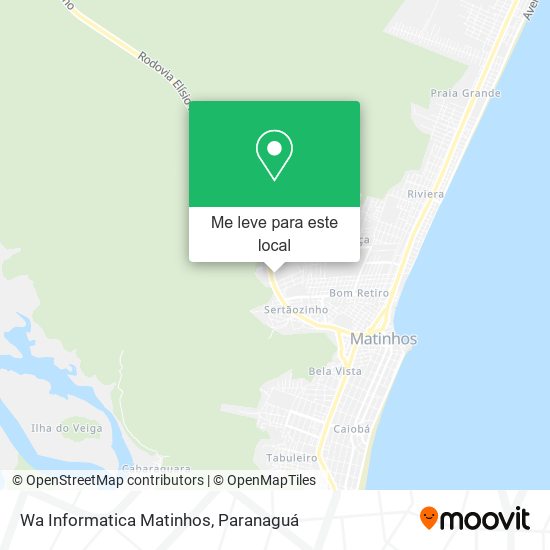 Wa Informatica Matinhos mapa