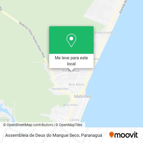 Assembleia de Deus do Mangue Seco mapa