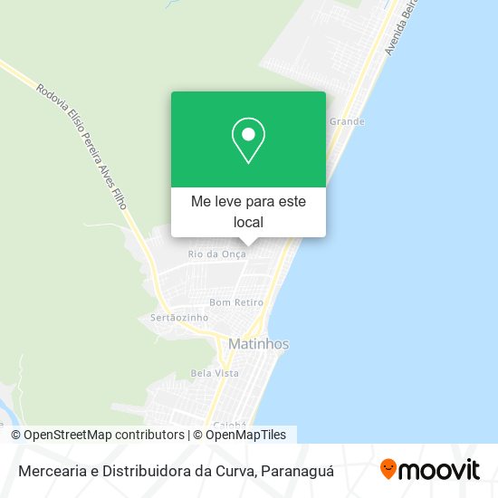 Mercearia e Distribuidora da Curva mapa