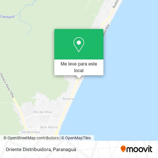 Oriente Distribuidora mapa