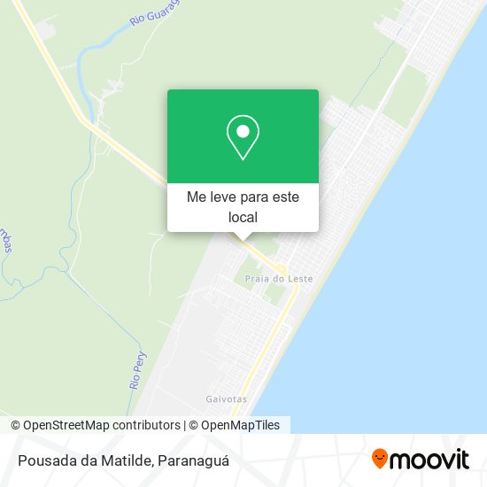 Pousada da Matilde mapa