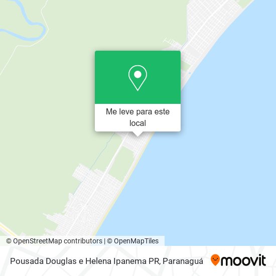 Pousada Douglas e Helena Ipanema PR mapa