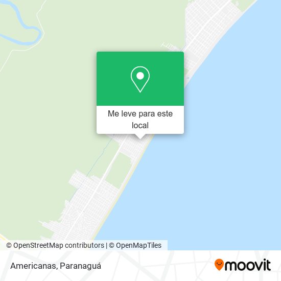 Americanas mapa