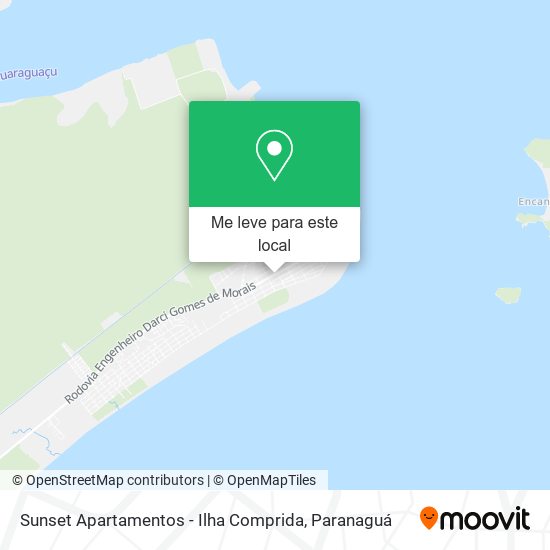 Sunset Apartamentos - Ilha Comprida mapa