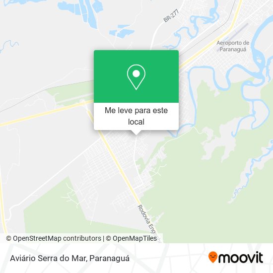 Aviário Serra do Mar mapa