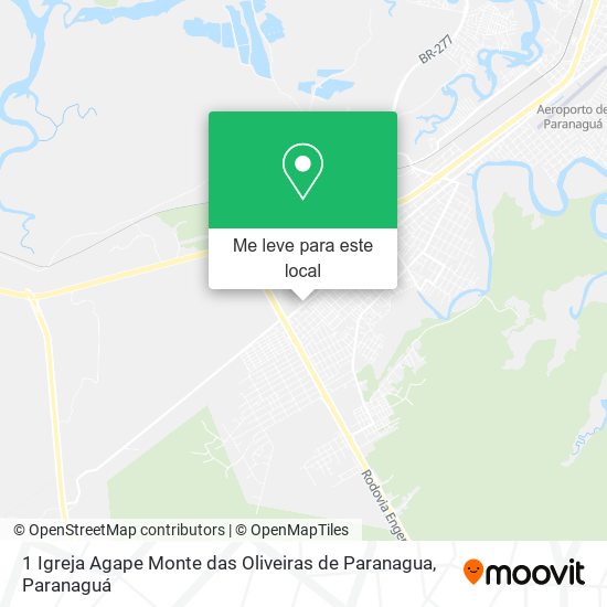 1 Igreja Agape Monte das Oliveiras de Paranagua mapa