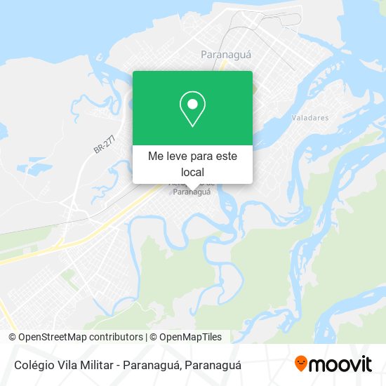 Colégio Vila Militar - Paranaguá mapa
