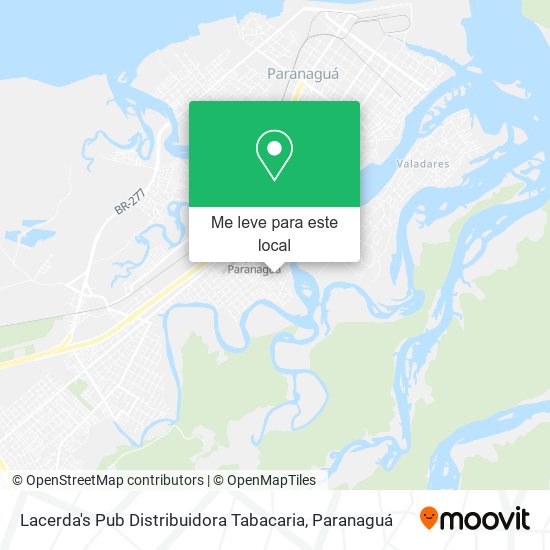 Lacerda's Pub Distribuidora Tabacaria mapa