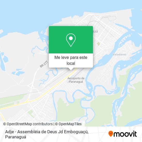 Adje - Assembléia de Deus Jd Emboguaçú mapa