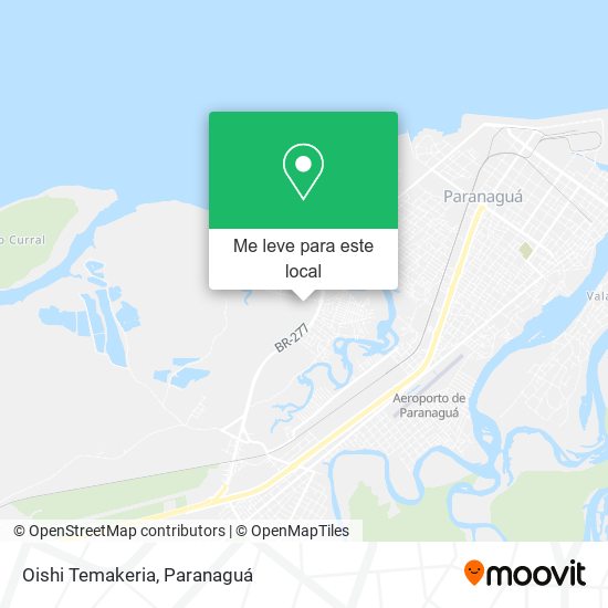 Oishi Temakeria mapa