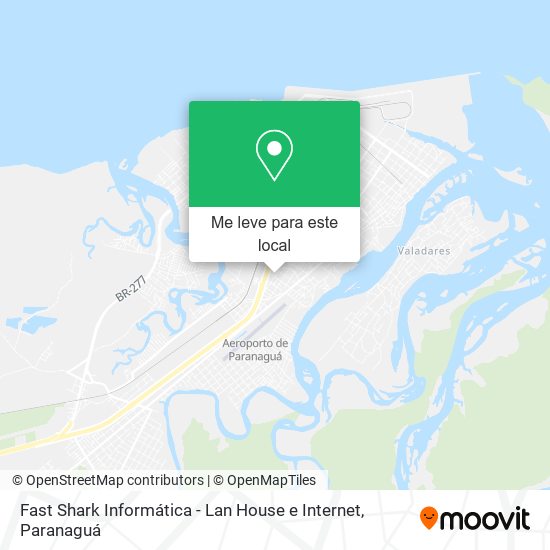 Fast Shark Informática - Lan House e Internet mapa