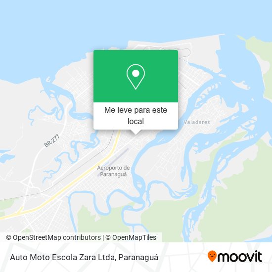 Auto Moto Escola Zara Ltda mapa