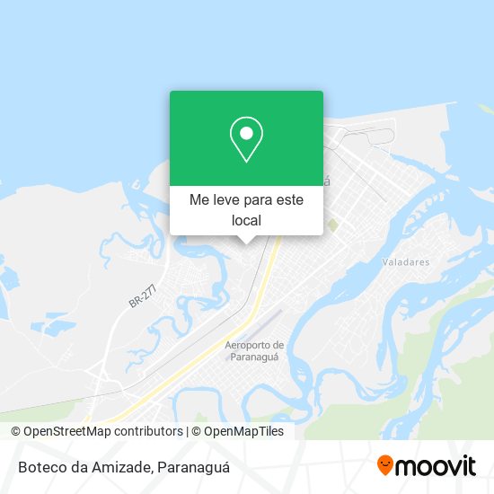 Boteco da Amizade mapa