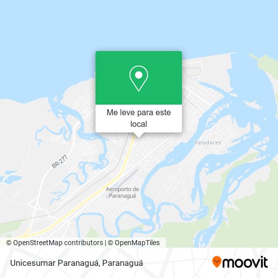 Unicesumar Paranaguá mapa