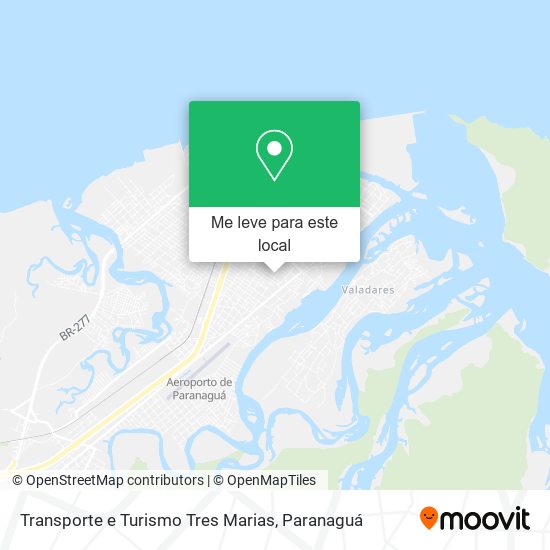 Transporte e Turismo Tres Marias mapa