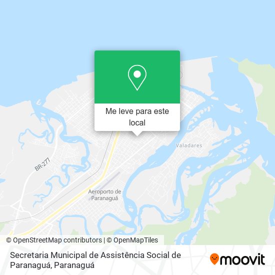 Secretaria Municipal de Assistência Social de Paranaguá mapa