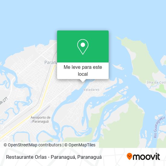 Restaurante Orlas - Paranaguá mapa