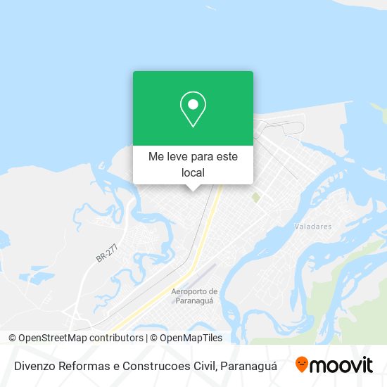 Divenzo Reformas e Construcoes Civil mapa