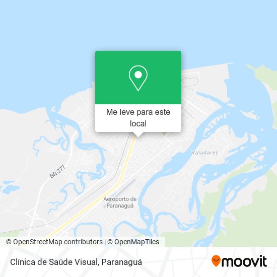 Clínica de Saúde Visual mapa
