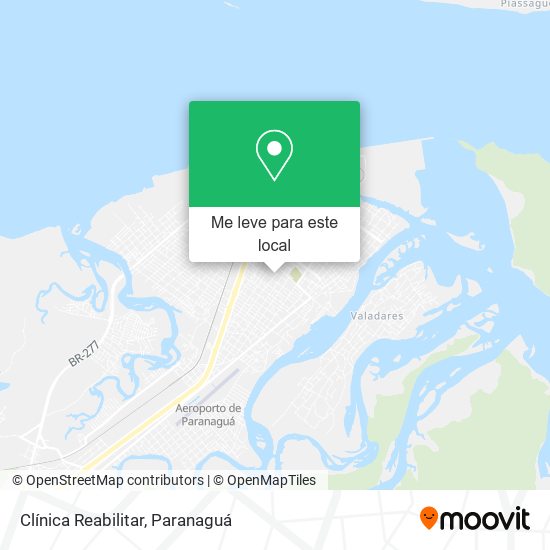 Clínica Reabilitar mapa
