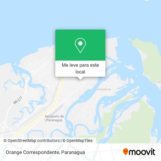 Orange Correspondente mapa