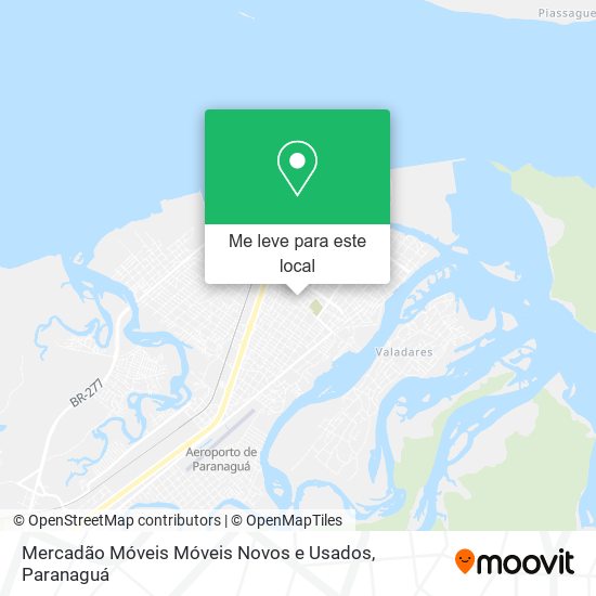 Mercadão Móveis Móveis Novos e Usados mapa