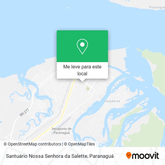 Santuário Nossa Senhora da Salette mapa