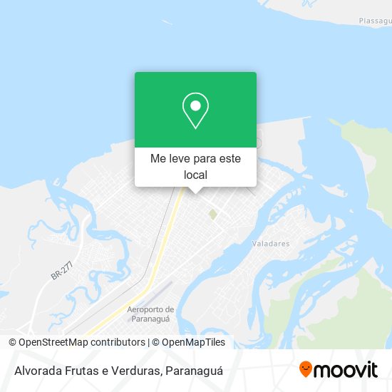 Alvorada Frutas e Verduras mapa