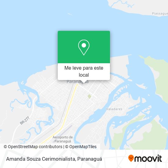 Amanda Souza Cerimonialista mapa