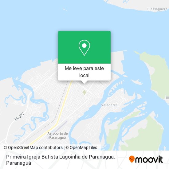 Primeira Igreja Batista Lagoinha de Paranagua mapa