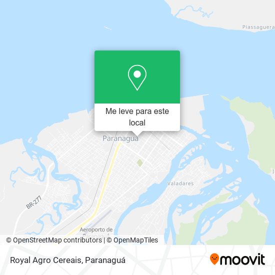 Royal Agro Cereais mapa
