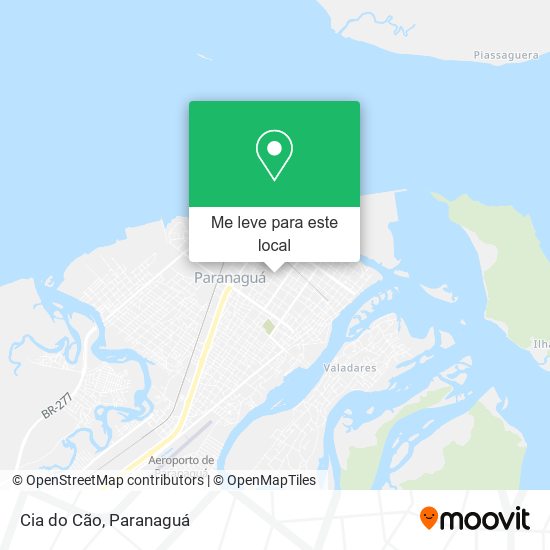 Cia do Cão mapa