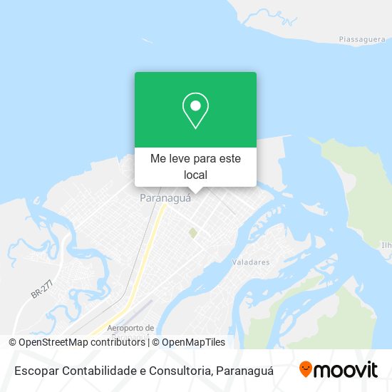 Escopar Contabilidade e Consultoria mapa