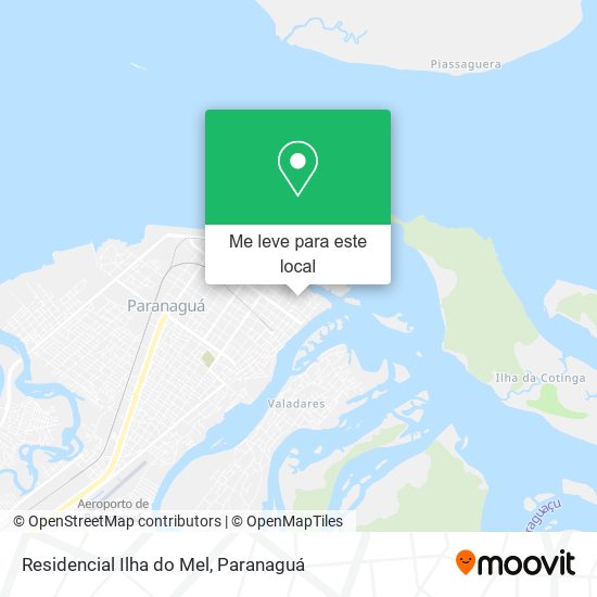 Residencial Ilha do Mel mapa