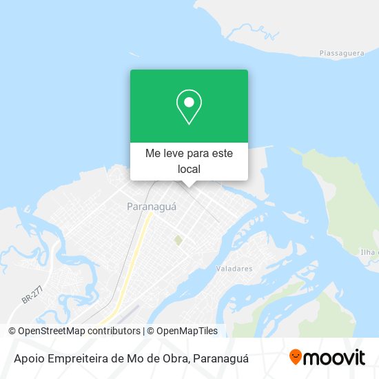 Apoio Empreiteira de Mo de Obra mapa