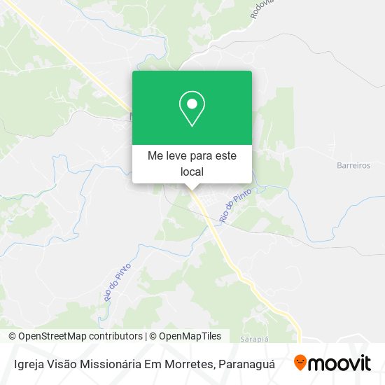 Igreja Visão Missionária Em Morretes mapa