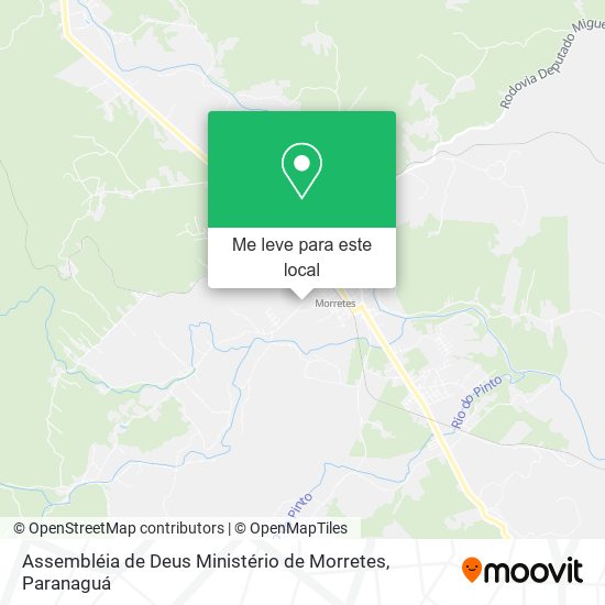 Assembléia de Deus Ministério de Morretes mapa