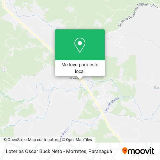 Loterias Oscar Buck Neto - Morretes mapa