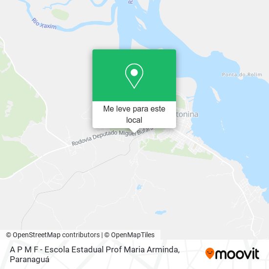 A P M F - Escola Estadual Prof Maria Arminda mapa