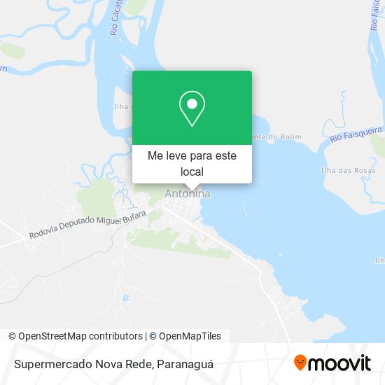 Supermercado Nova Rede mapa