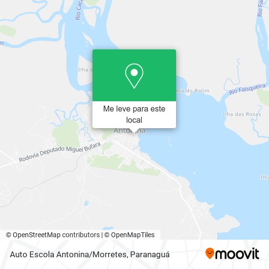 Auto Escola Antonina/Morretes mapa
