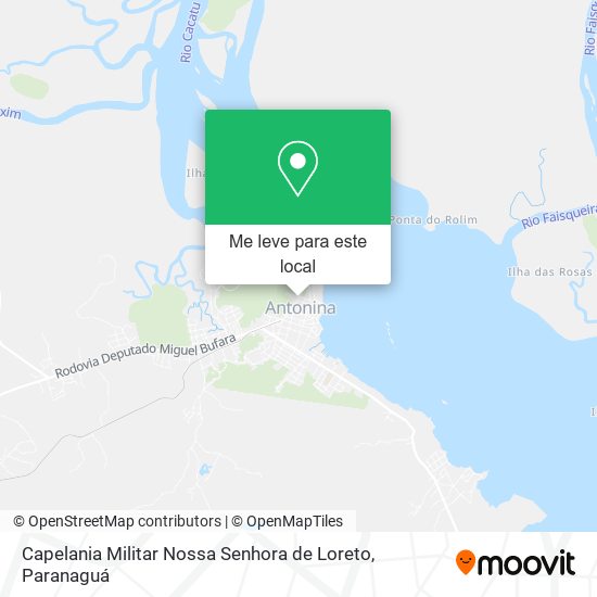 Capelania Militar Nossa Senhora de Loreto mapa