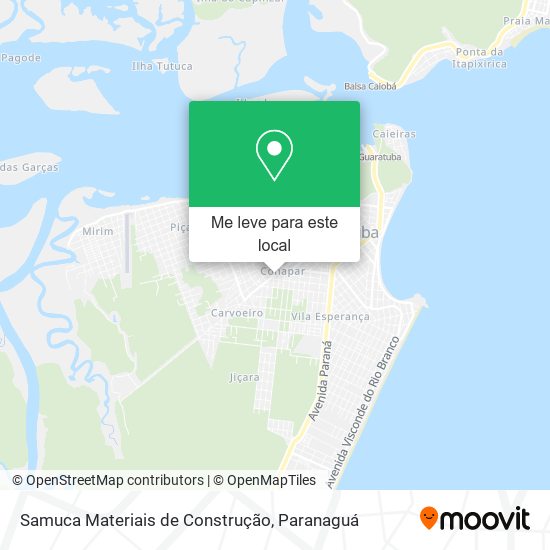 Samuca Materiais de Construção mapa