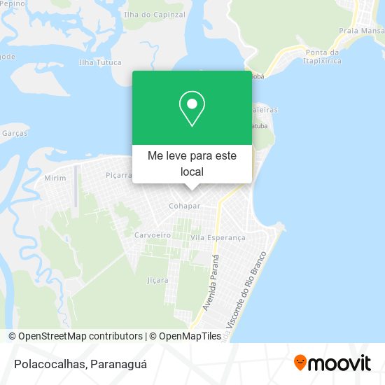 Polacocalhas mapa