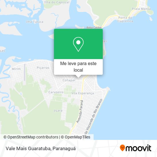 Vale Mais Guaratuba mapa