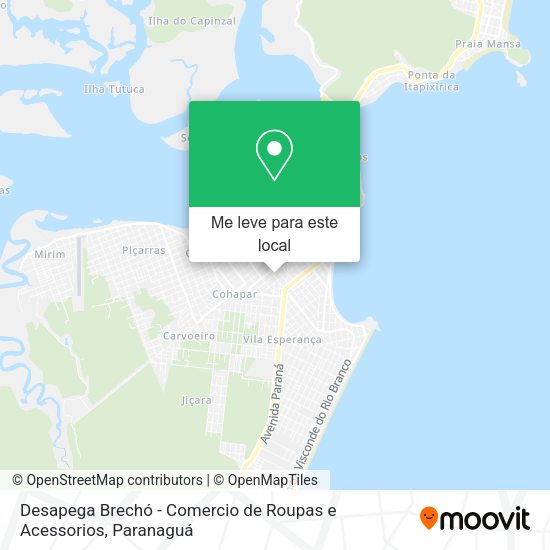 Desapega Brechó - Comercio de Roupas e Acessorios mapa