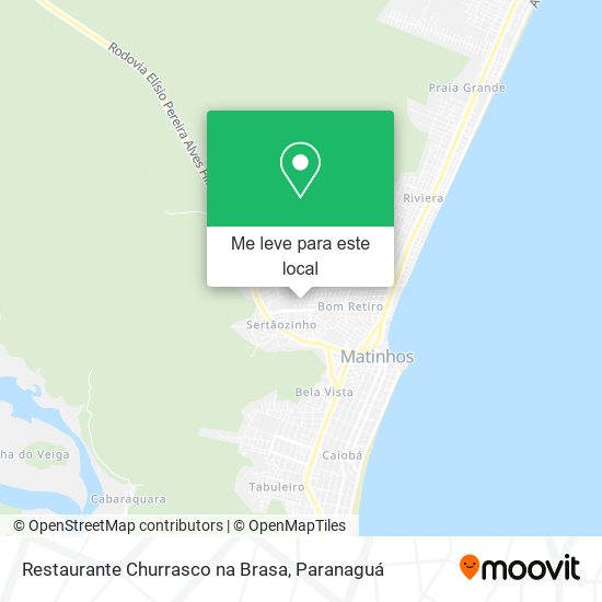 Restaurante Churrasco na Brasa mapa