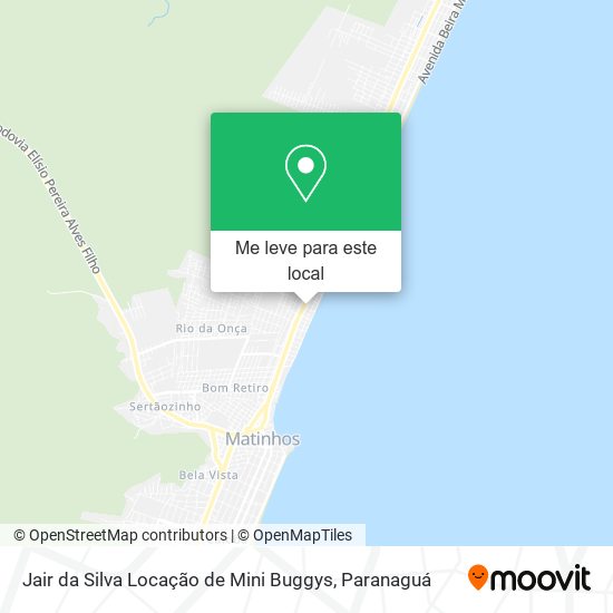 Jair da Silva Locação de Mini Buggys mapa