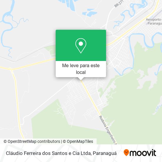 Cláudio Ferreira dos Santos e Cia Ltda mapa
