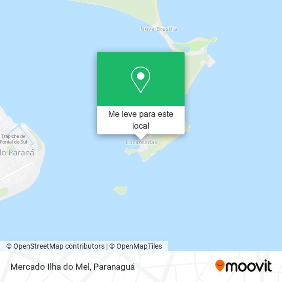 Mercado Ilha do Mel mapa